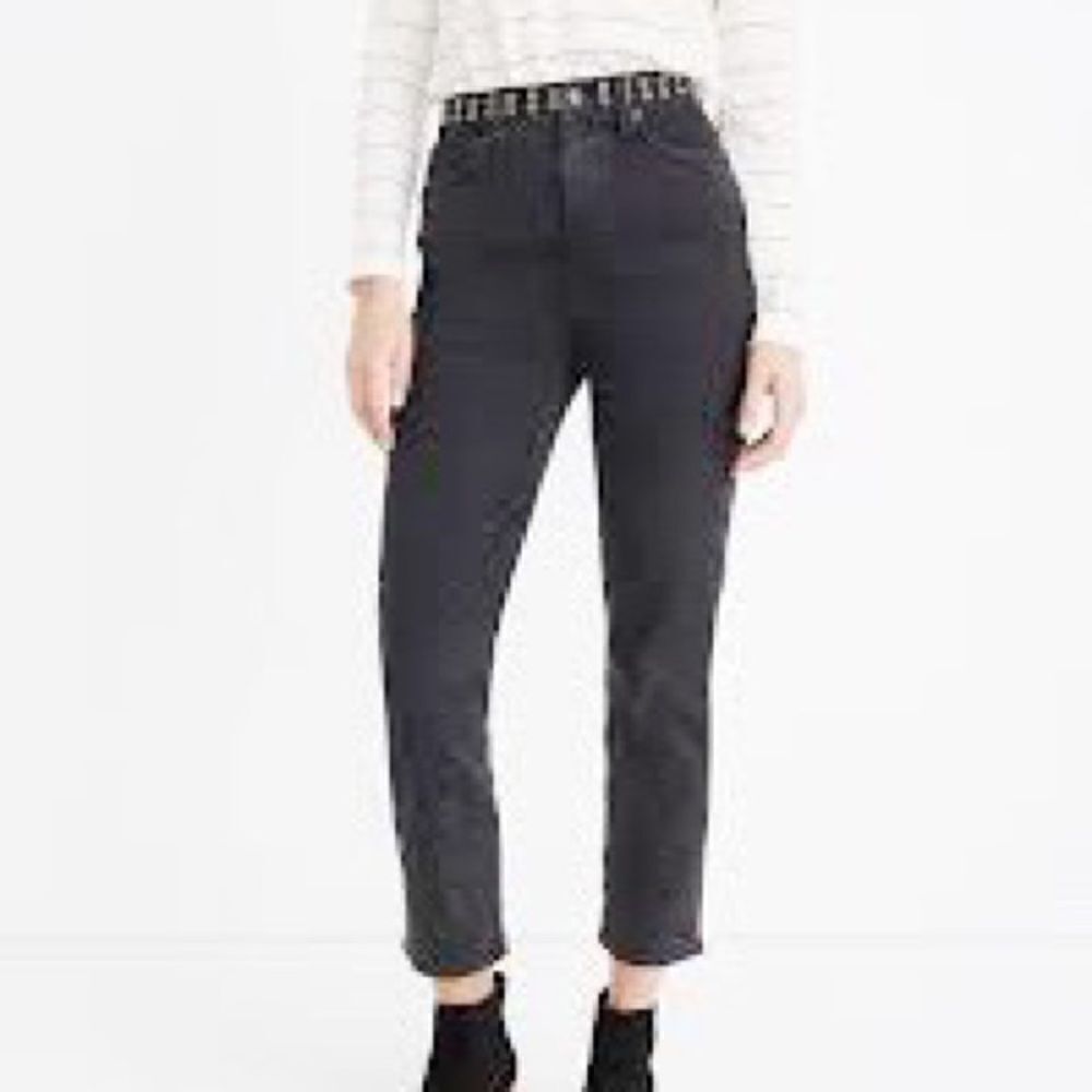 NWOT Madewell Classic Straight Jeans in Lunar Wash: Grommet Edition Sz 26